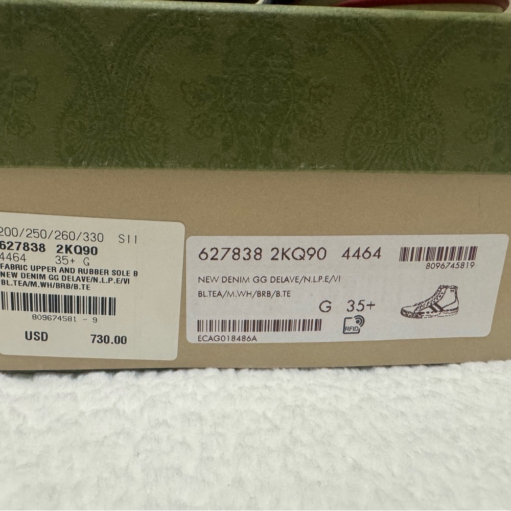 ✨Authentic 
Gucci High-Top Sneakers with Red and Blue Stripes - Picture 3 of 7